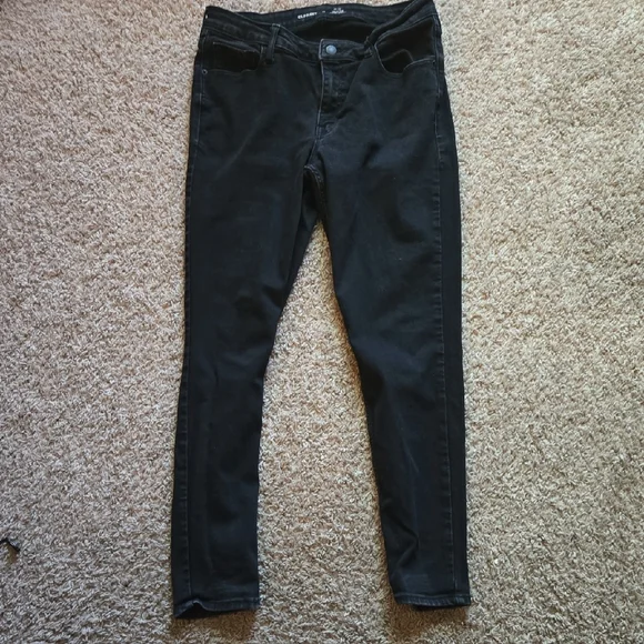 Old Navy Black Mid-Rise Jeans - Picture 1 of 4